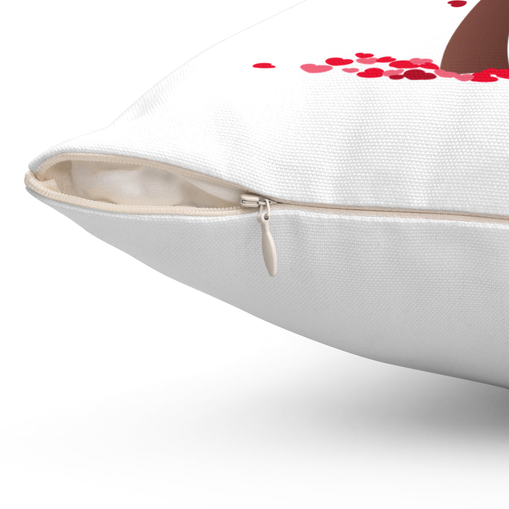 Divine Designed Heart Tree Pillow — Red Heart-Shaped Tree Decorative Throw Pillow