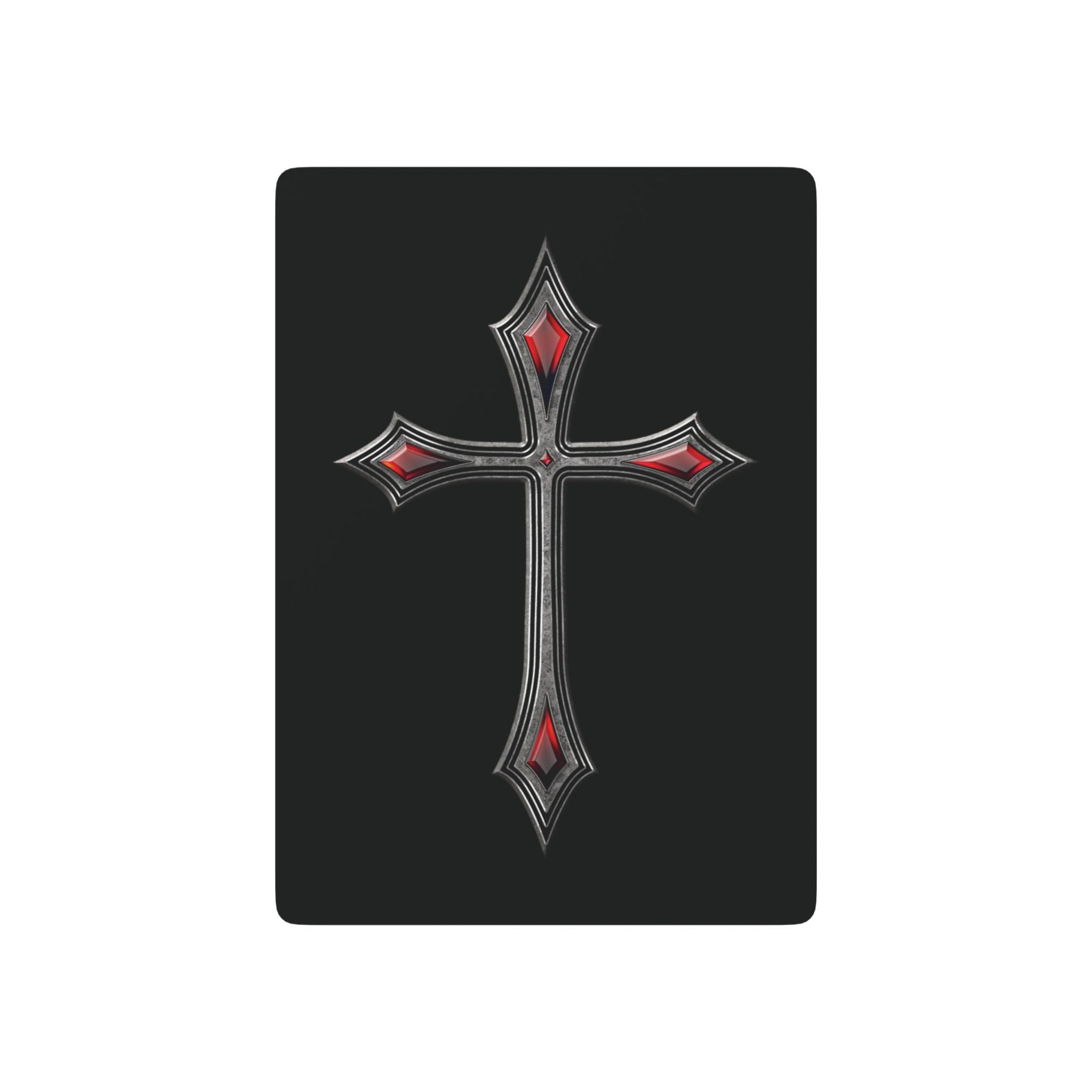 Divine Designed Armor Of God AOG Ruby Cross Playing Cards